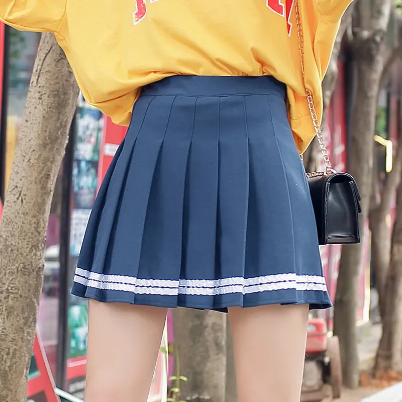 Pink Pleated Skirt for Women Summer Autumn Winter - Image 4