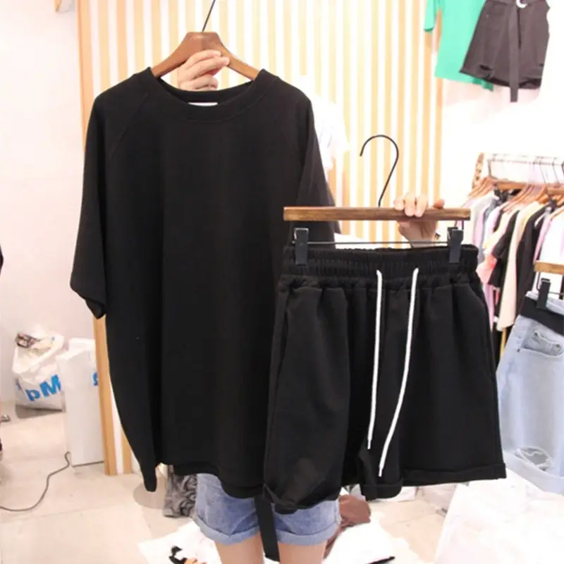 Women Pink 2-Piece Summer Casual Shorts Set - Image 3