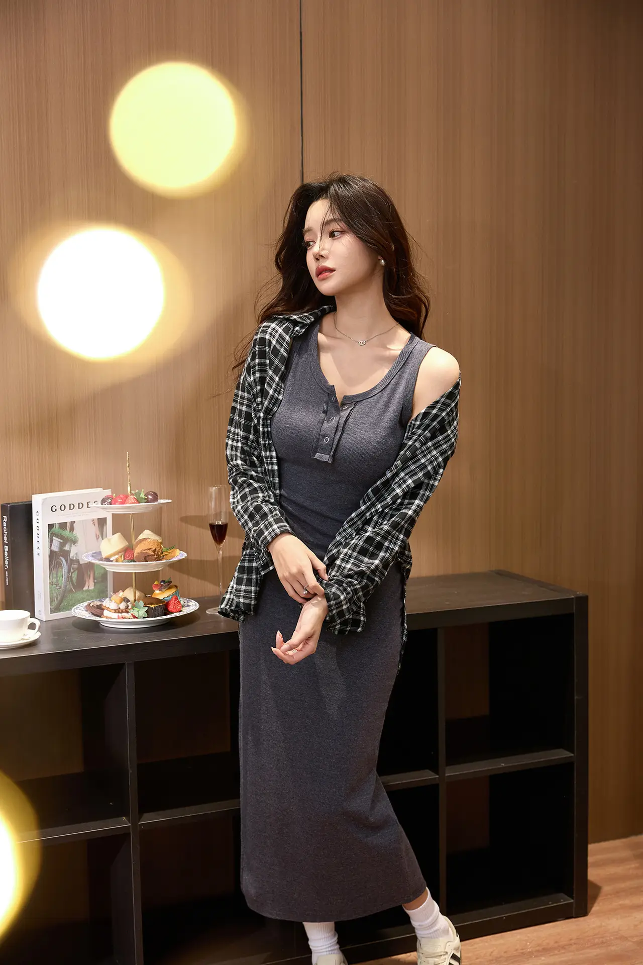 Vest Dress 2025 Summer Sleeveless Solid Color Cotton Tight Waist Slimming Elegant Button Dress — feature 23
