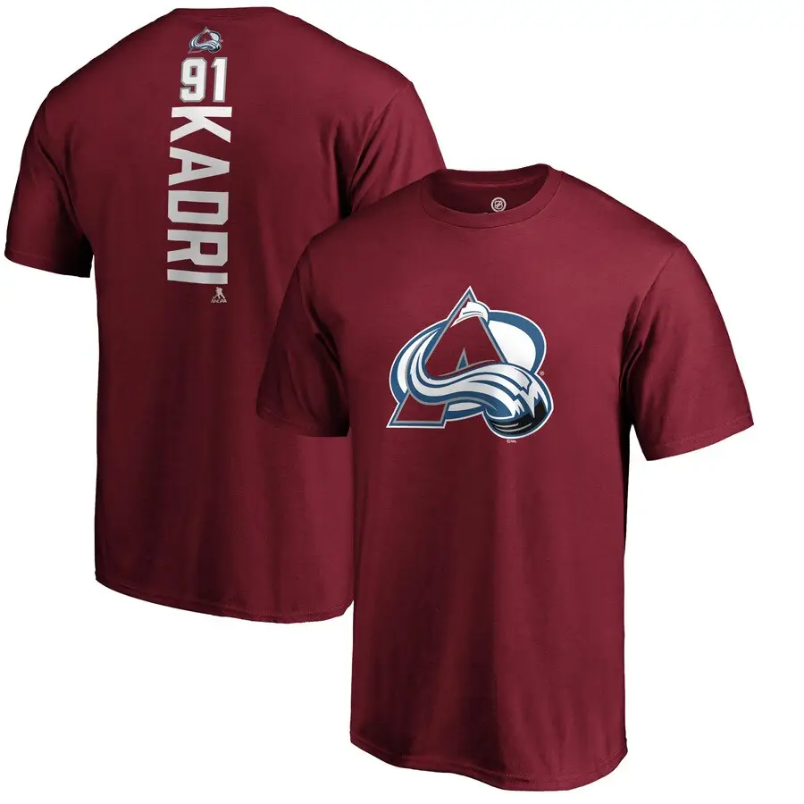 NHL Avalanche Maroon T-Shirt Large - Image 10