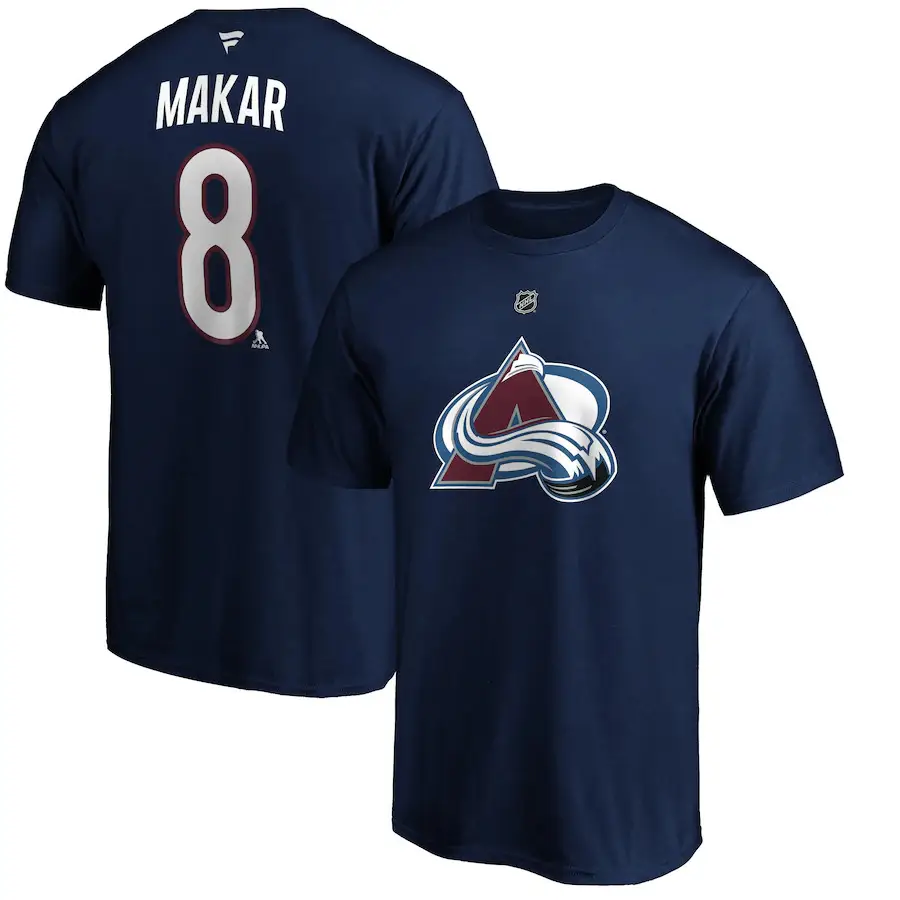 NHL Avalanche Maroon T-Shirt Large - Image 2