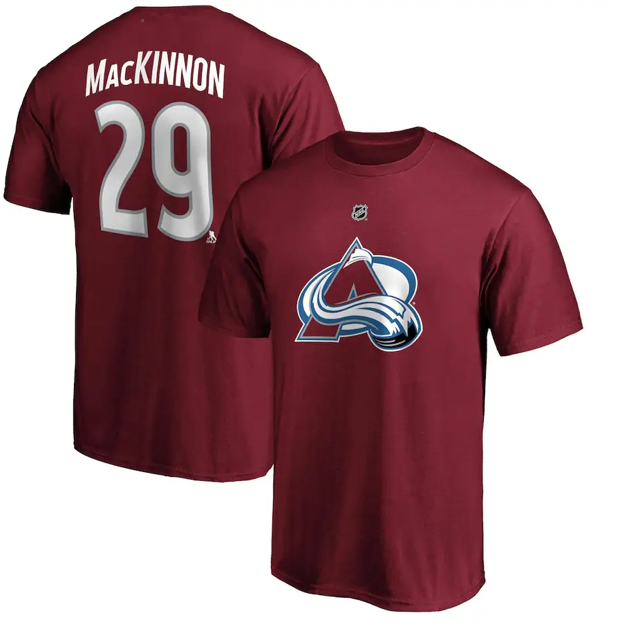 NHL Avalanche Maroon T-Shirt Large - Image 3