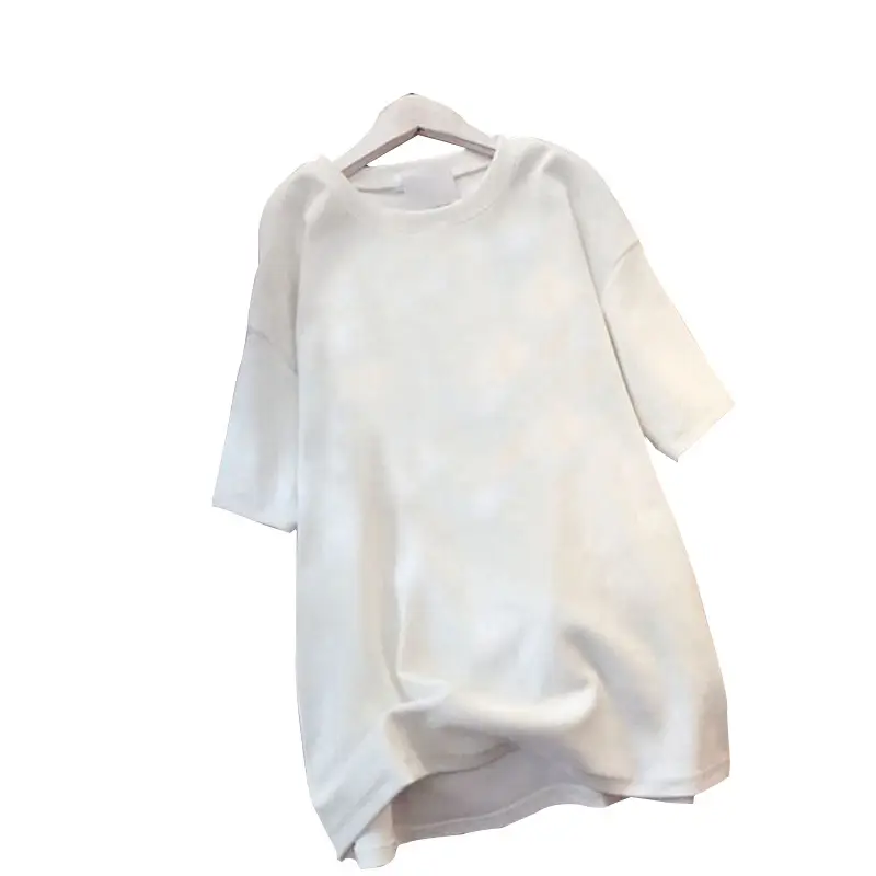 Women Red Loose Fit Cotton Summer T-Shirt — feature 16