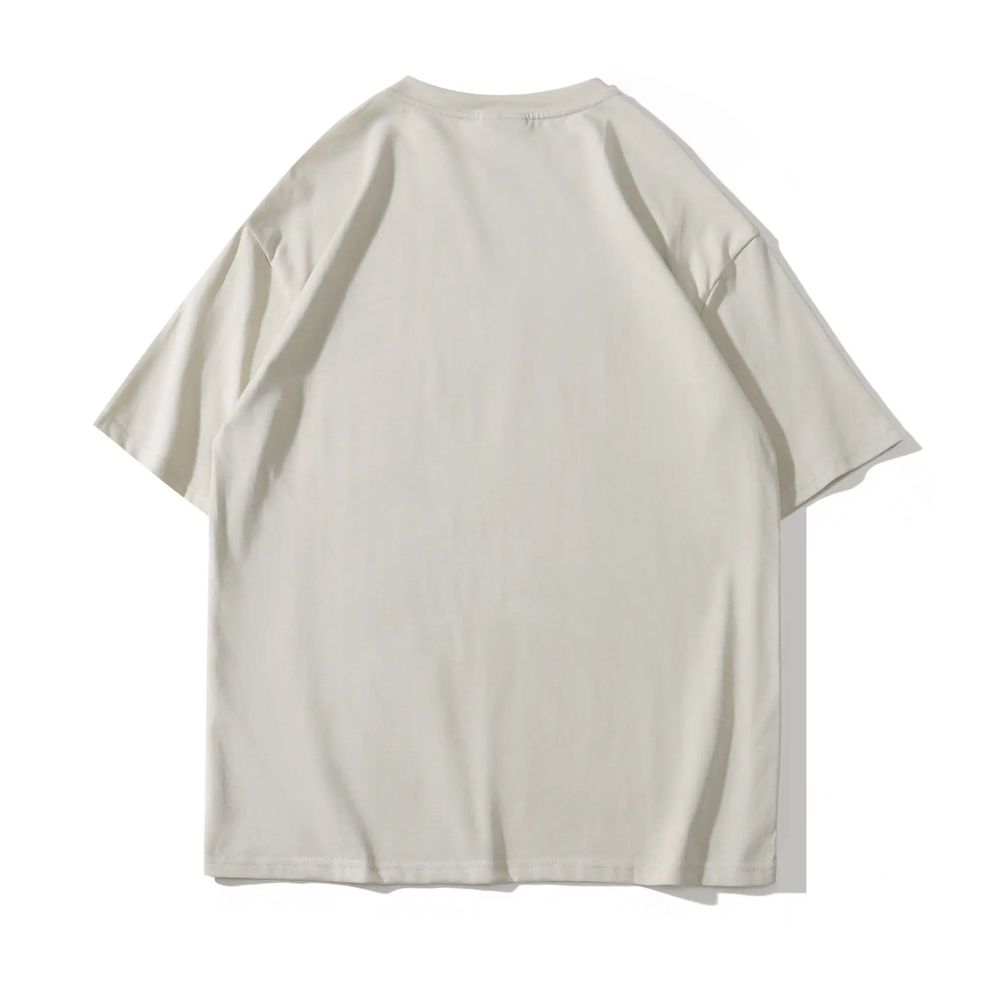 Men's Printed T-Shirt White Round Neck Half Sleeve - Image 4