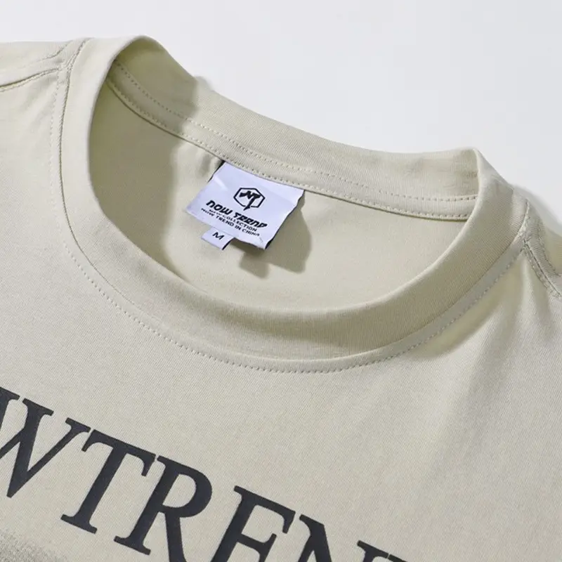 Men's Printed T-Shirt White Round Neck Half Sleeve - Image 5