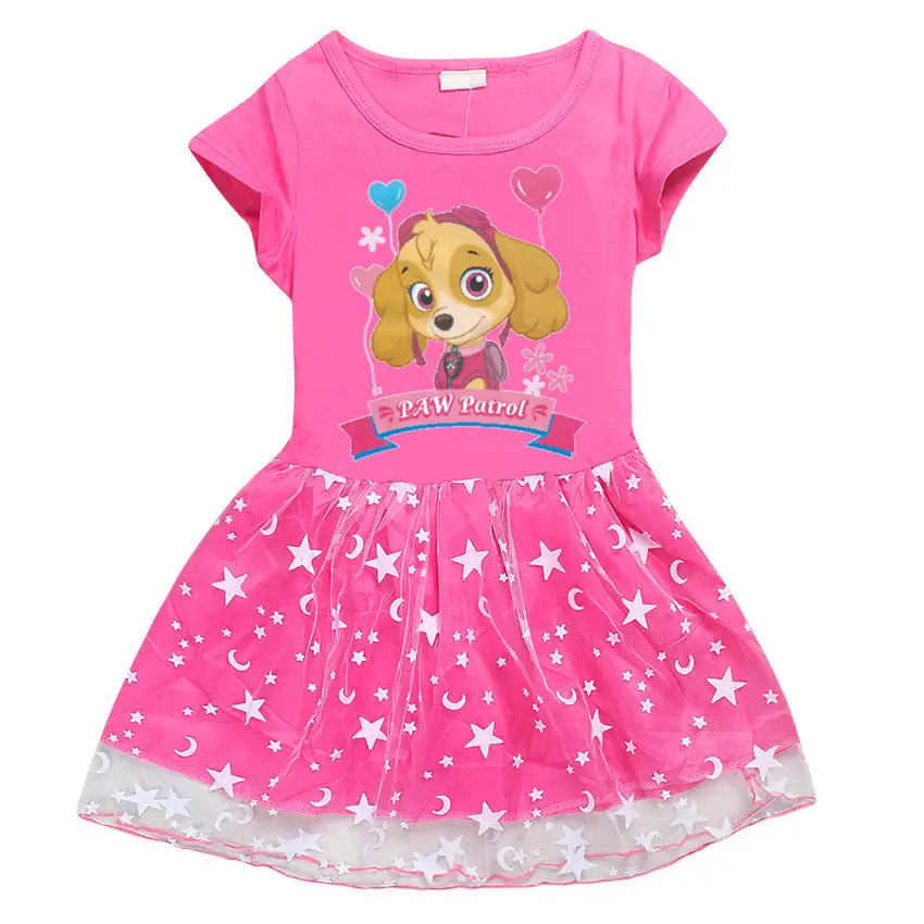 2023 Pink Cartoon Moon Moon Dress for Girls - Image 4
