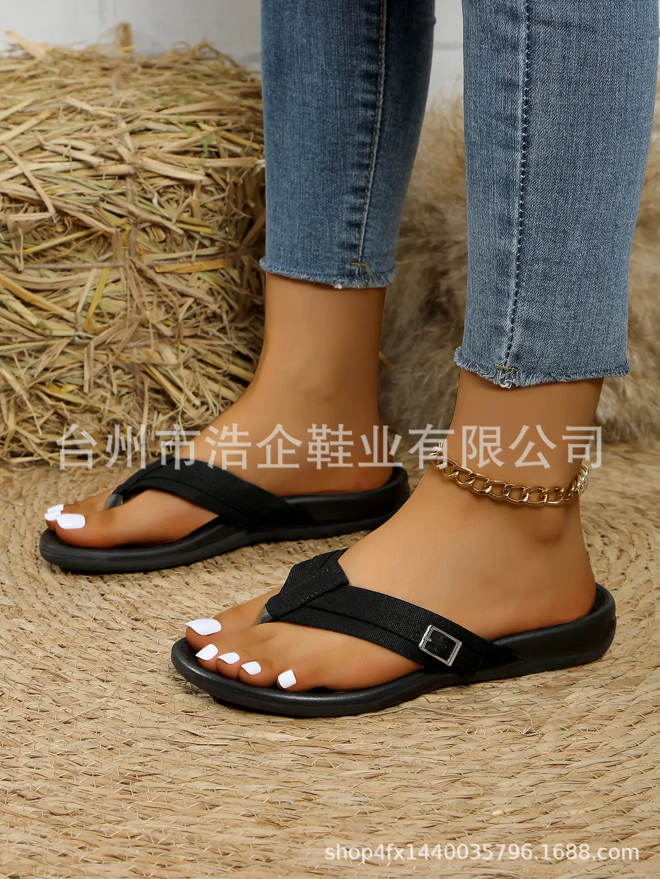 Women Pink Bow Flat Sandals 2020 Summer