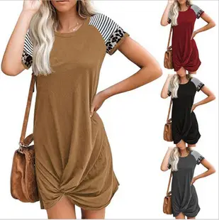 Brown Wide Leg Elastic Waist Pants for Women — feature 15