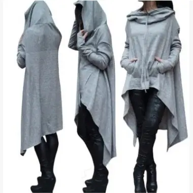 2020 Long Hooded Sweater Set Magenta Black Pants - Image 6