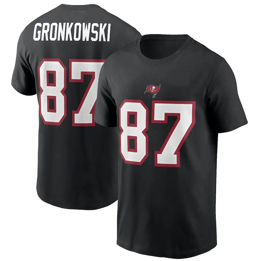 Men's Red Fournette 28 NFL Rugby T-Shirt - Image 15