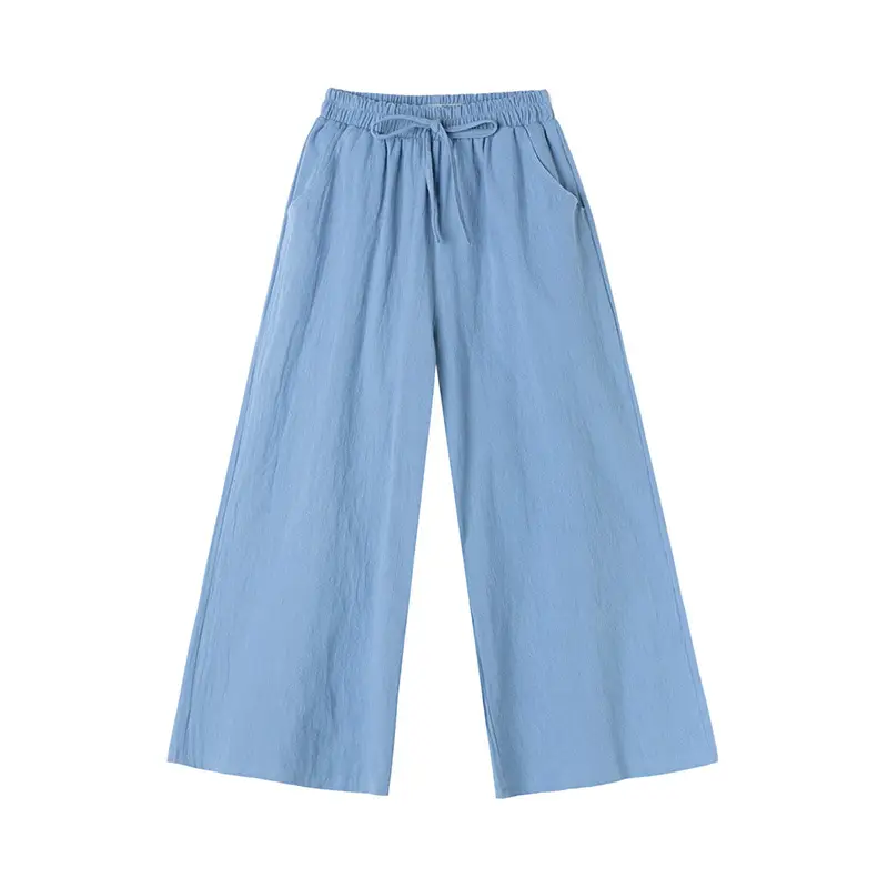 Women Wide Leg Pants Cotton Linen Summer Loose Fit 2022 - Image 20