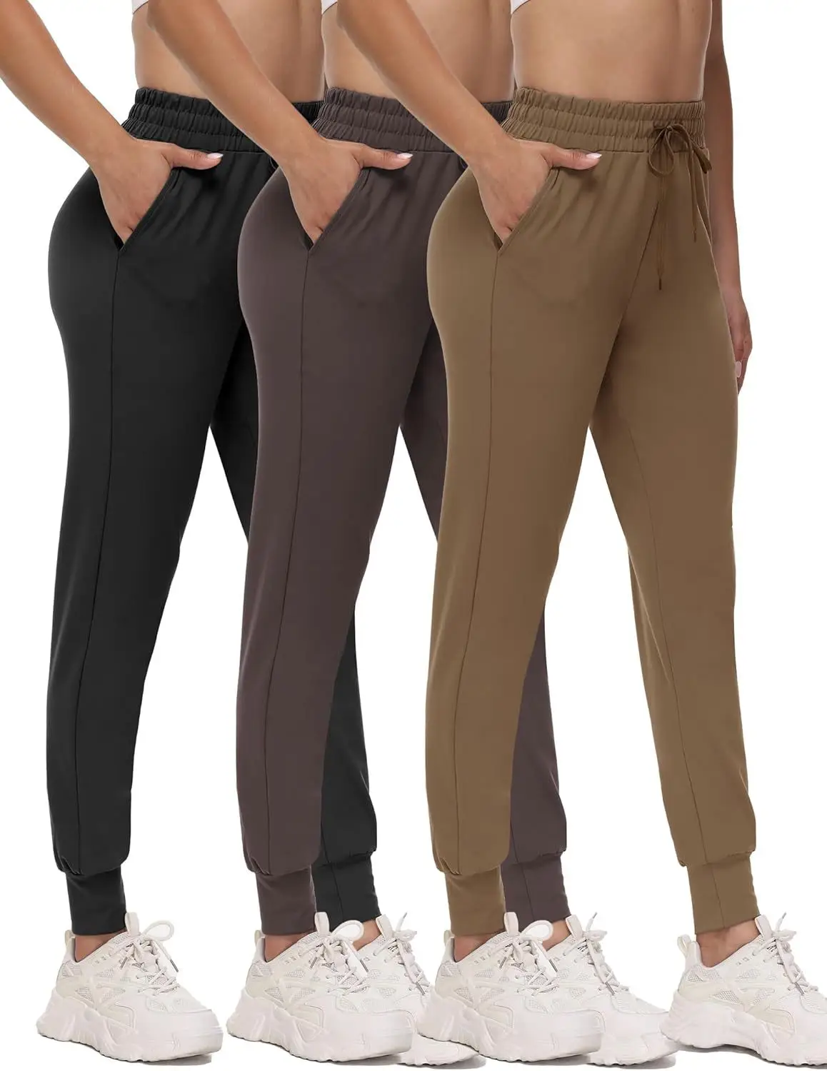 Women's Loose Spring Toe Yoga Pants Black Purple Lavender - Image 4