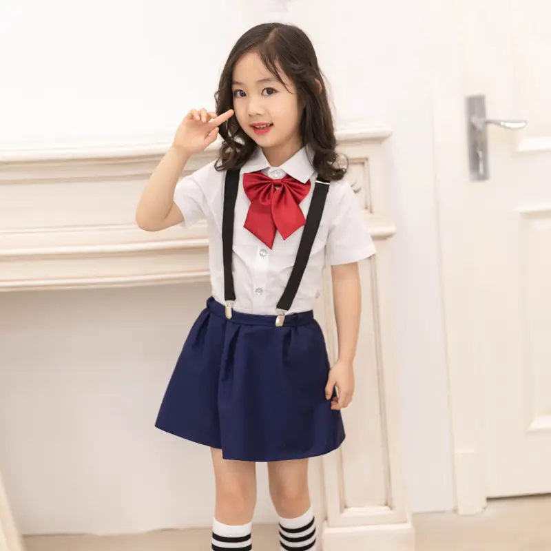 Boys Suspenders Suit School Uniform Kids 2-Piece - Image 6