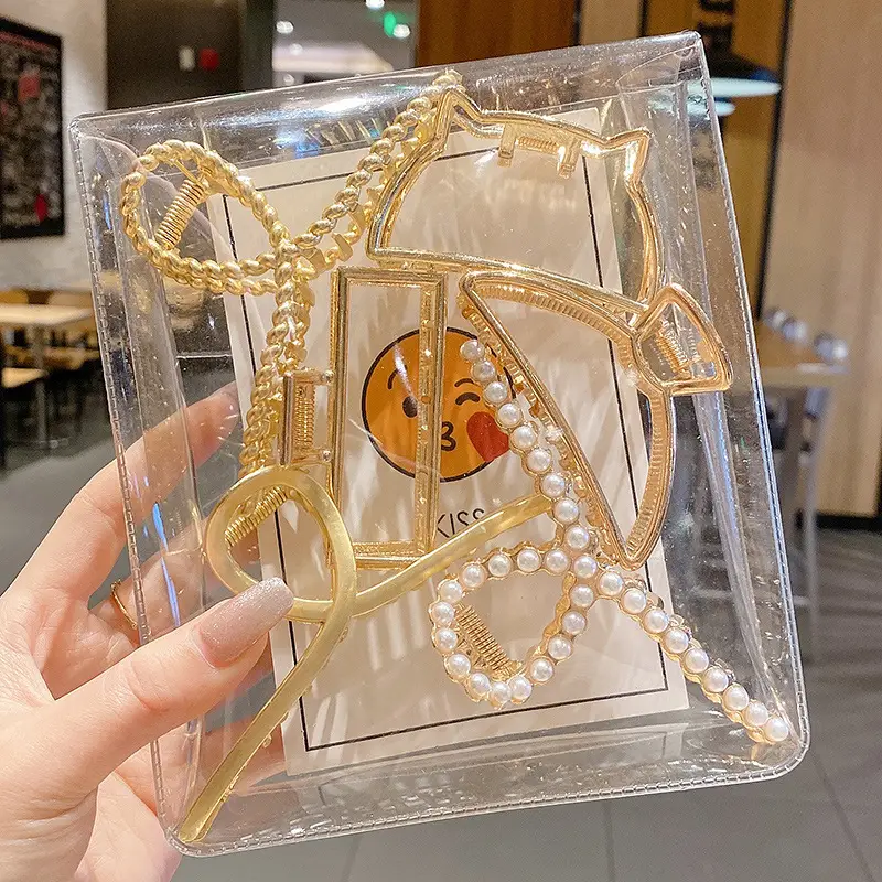 Elegant Gold Shark Clip Hair Grab for Women 11cm - Image 25