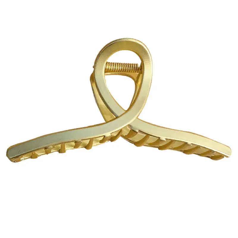 Elegant Gold Shark Clip Hair Grab for Women 11cm - Image 28