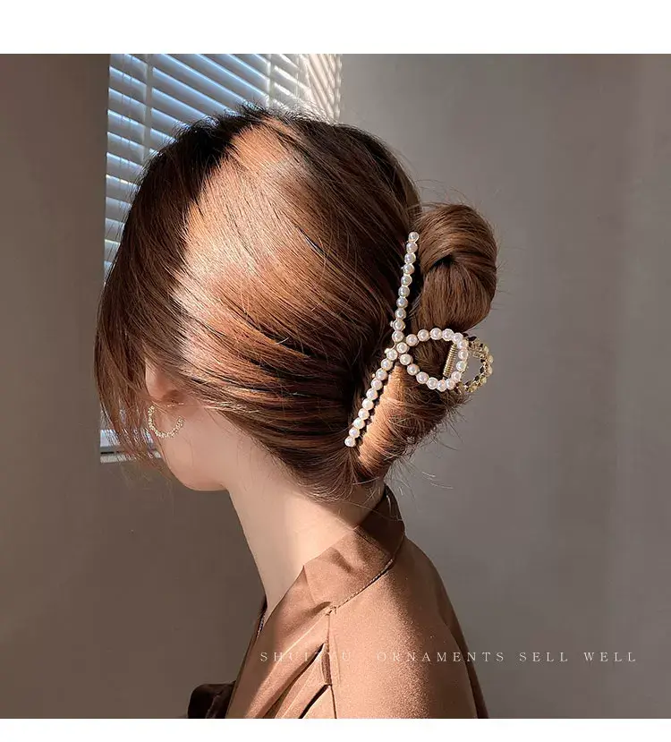 Elegant Gold Shark Clip Hair Grab for Women 11cm — feature 30