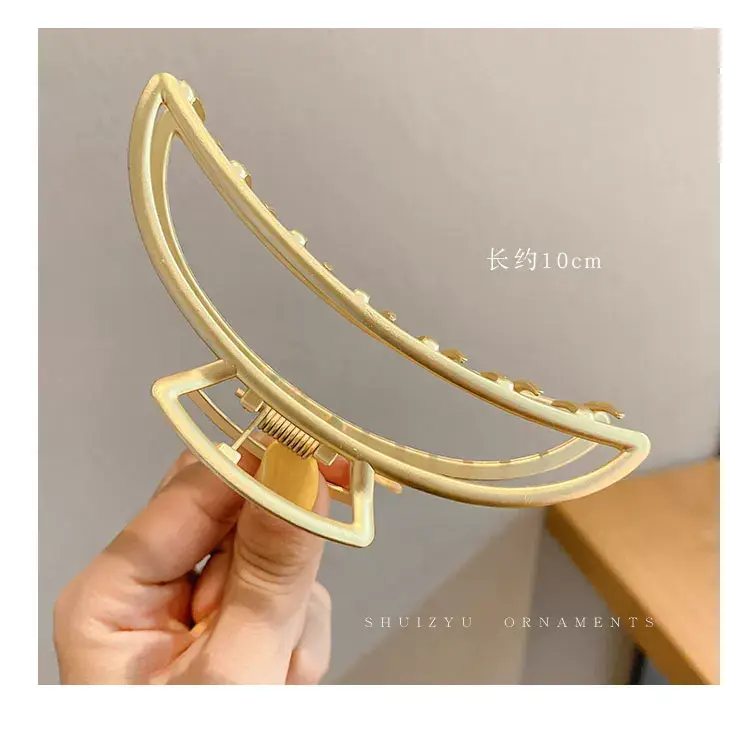 Elegant Gold Shark Clip Hair Grab for Women 11cm — feature 34