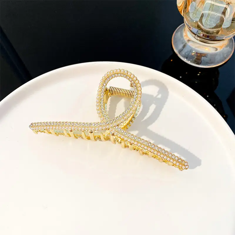 Elegant Gold Shark Clip Hair Grab for Women 11cm - Image 21