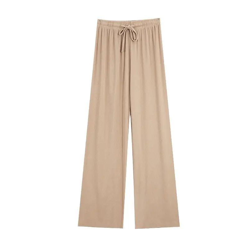 Women Ice Silk Wide Leg Pants 2025 Spring Summer - Image 12