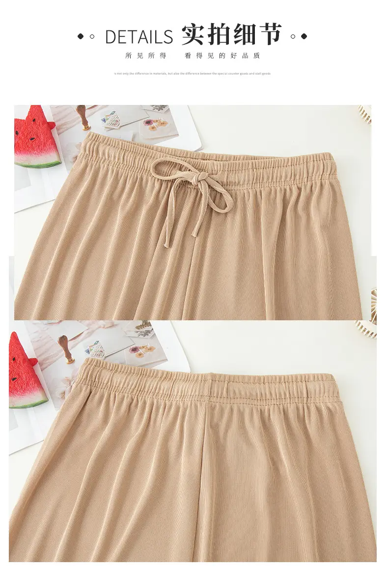 Women Ice Silk Wide Leg Pants 2025 Spring Summer — feature 25