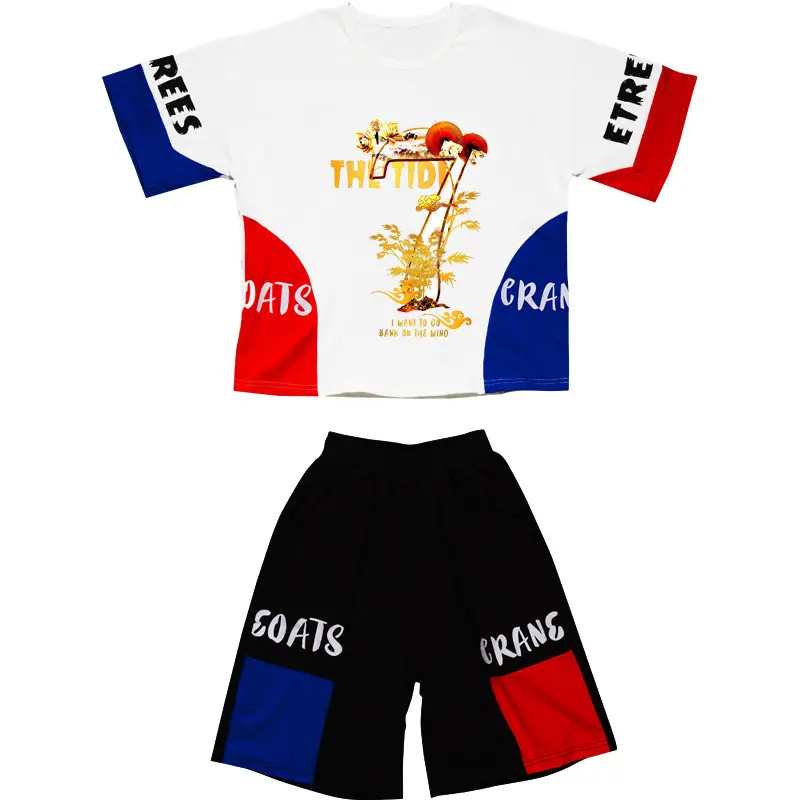 2024 Boys Kids Korean Style T-Shirt Shorts Set Medium Large - Image 7