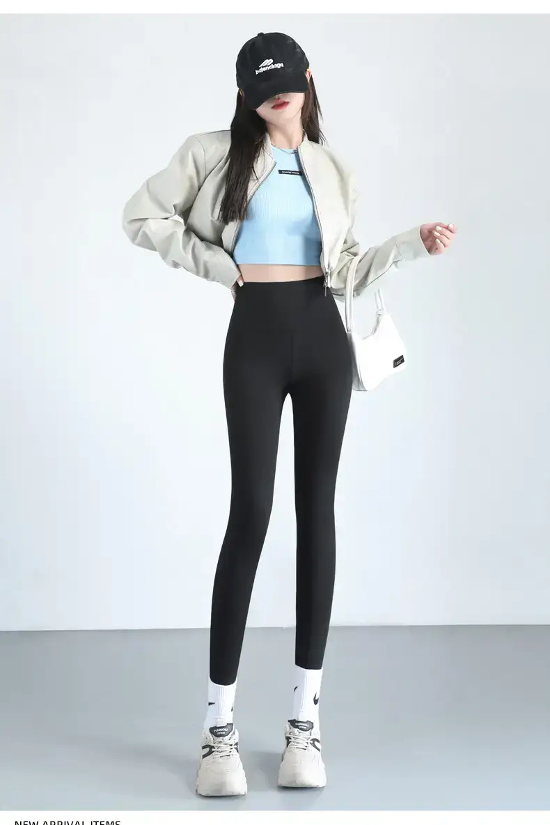 Women Slimming Elastic Pants Black High Waist Yoga Wear — feature 19