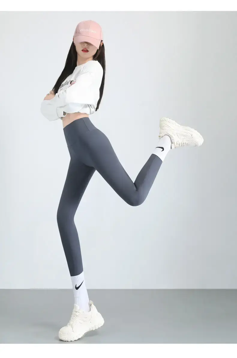 Women Slimming Elastic Pants Black High Waist Yoga Wear — feature 23