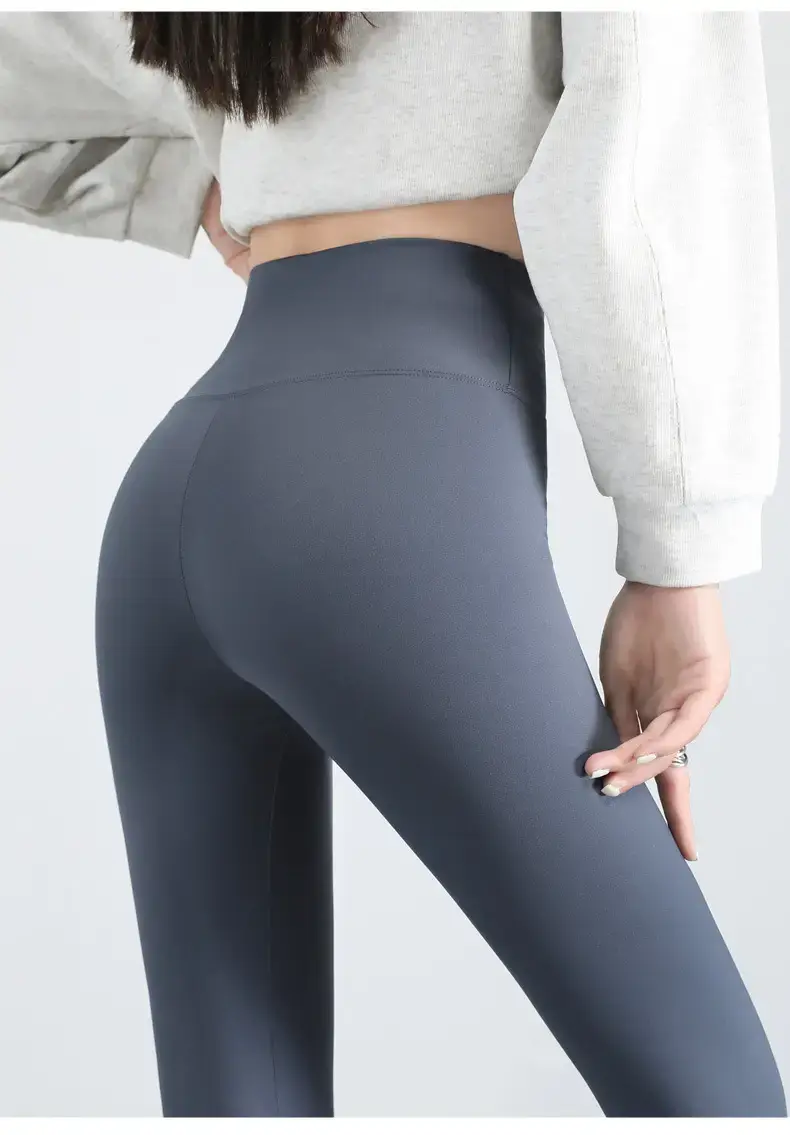 Women Slimming Elastic Pants Black High Waist Yoga Wear — feature 24