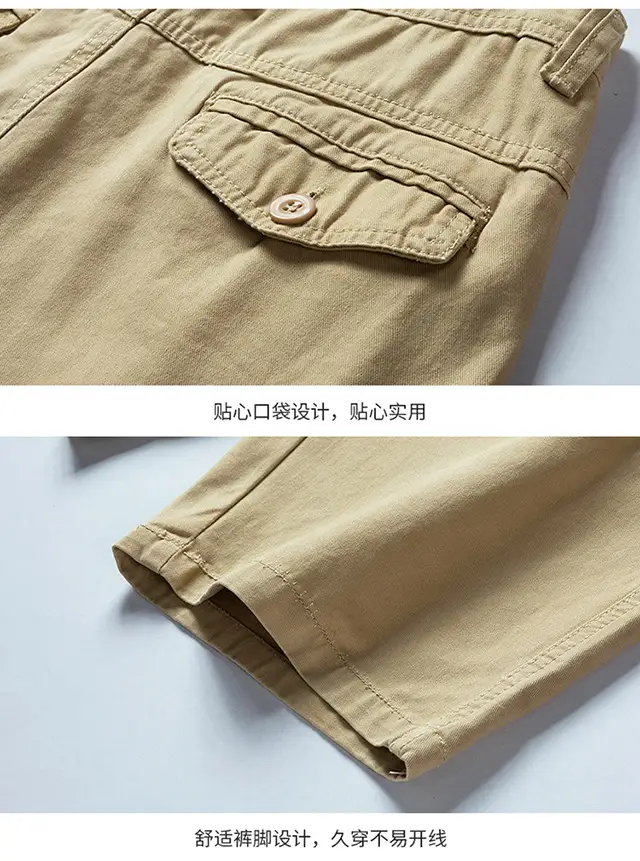 Men's Green Japanese New Overalls Pants Summer Loose All-match Thin Pants Casual Pants Men's High-end Sense — feature 14
