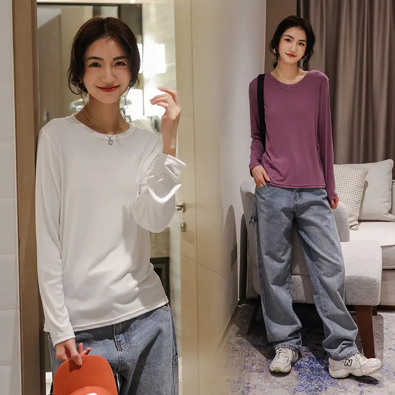 Long Sleeve T-Shirt for Women Spring Autumn Wear