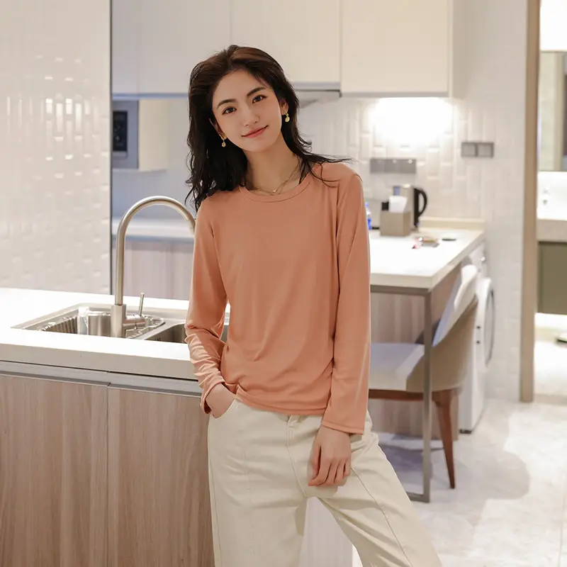 Long Sleeve T-Shirt for Women Spring Autumn Wear