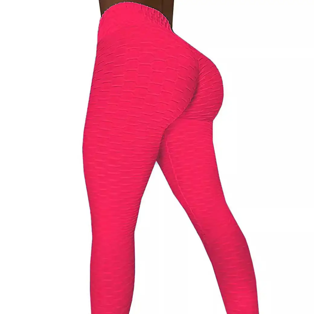 Tight Blue Hip Bubble Yoga Pants Large Size