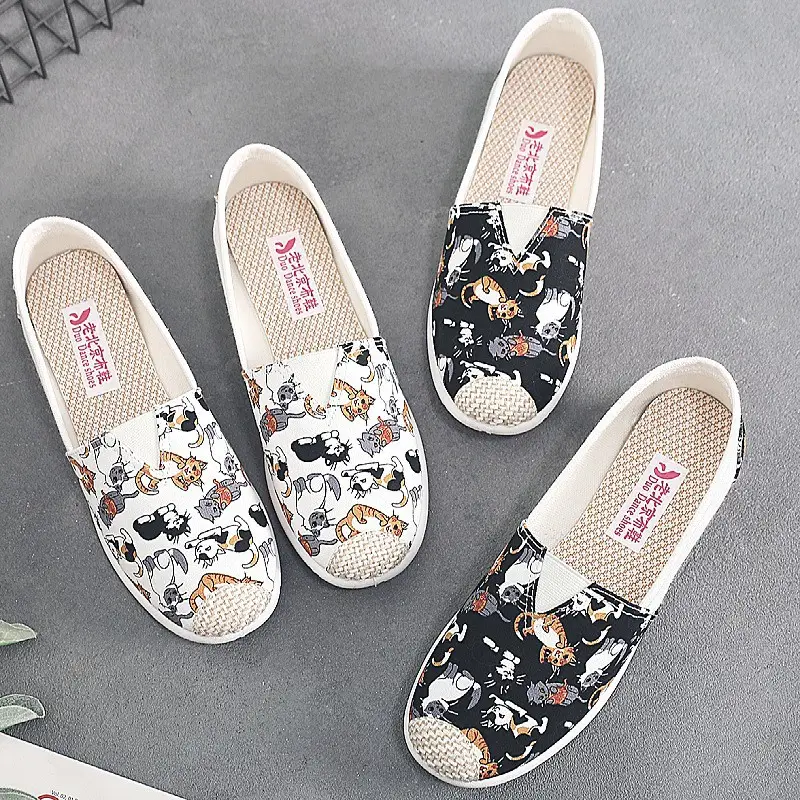 2026 Spring New Style Old Beijing Cloth Shoes Versatile Soft Sole Slip-On Women's Canvas Shoes Thick Sole Fisherman Shoes - Image 19