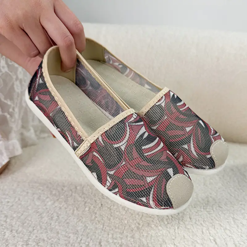 2026 Spring New Style Old Beijing Cloth Shoes Versatile Soft Sole Slip-On Women's Canvas Shoes Thick Sole Fisherman Shoes - Image 14