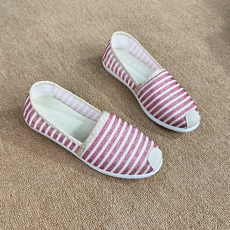 2026 Spring New Style Old Beijing Cloth Shoes Versatile Soft Sole Slip-On Women's Canvas Shoes Thick Sole Fisherman Shoes - Image 16