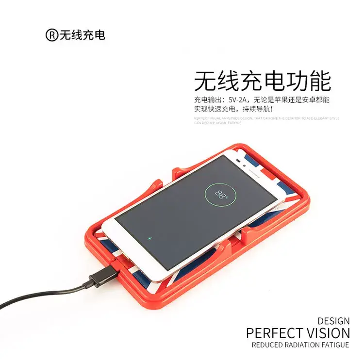 Qi 2-in-1 Wireless Charger & Phone Holder for Car — feature 12