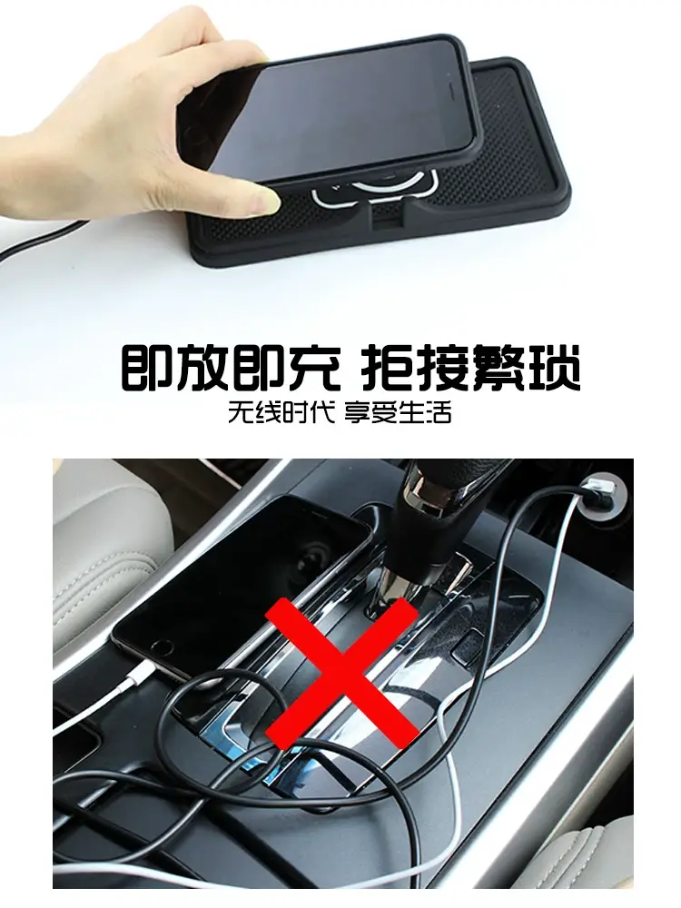 Qi 2-in-1 Wireless Charger & Phone Holder for Car — feature 3