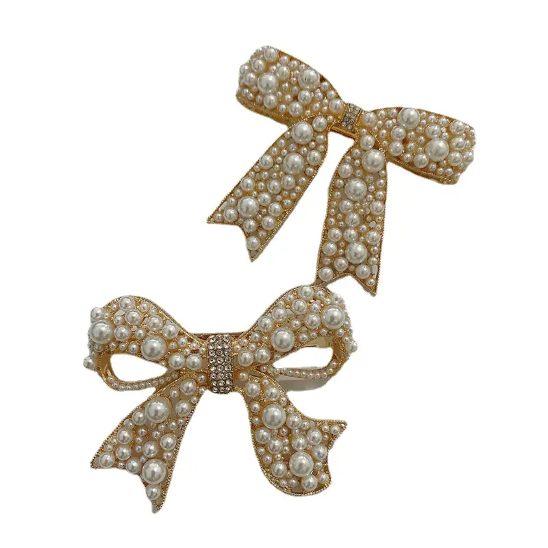 South Korea Dongdaemun Pearl Butterfly Hair Clip - Image 8