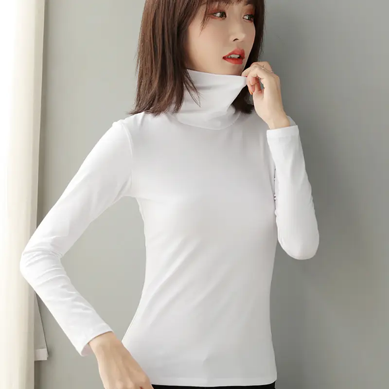 Women White Slim Fit Cotton T-Shirt Round Neck Short Sleeve