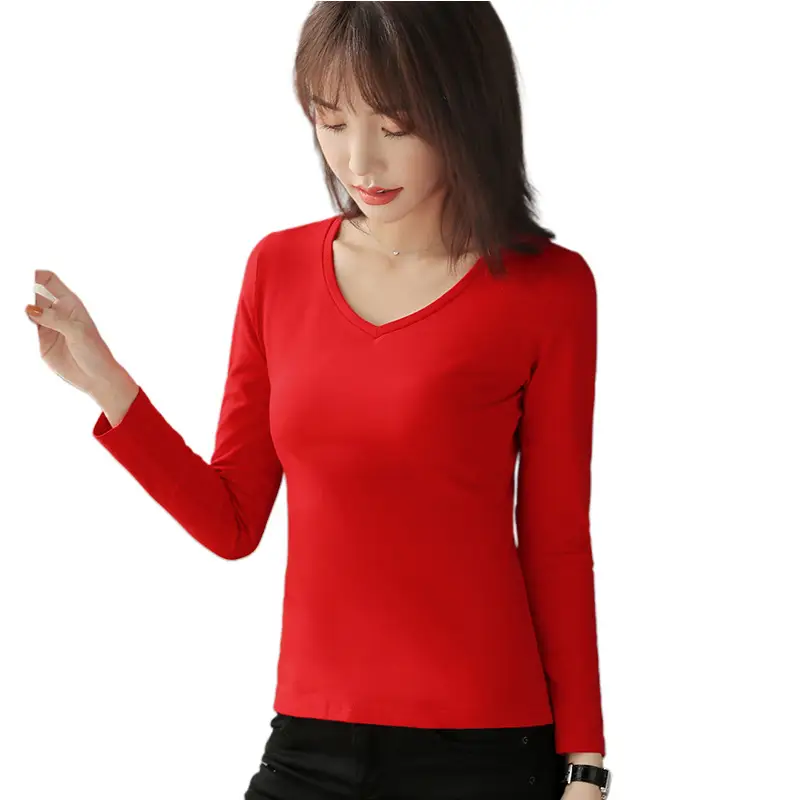 Women White Slim Fit Cotton T-Shirt Round Neck Short Sleeve