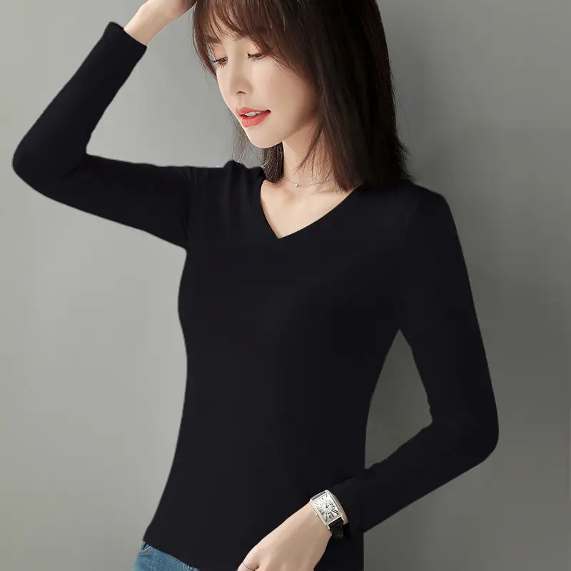 Women White Slim Fit Cotton T-Shirt Round Neck Short Sleeve