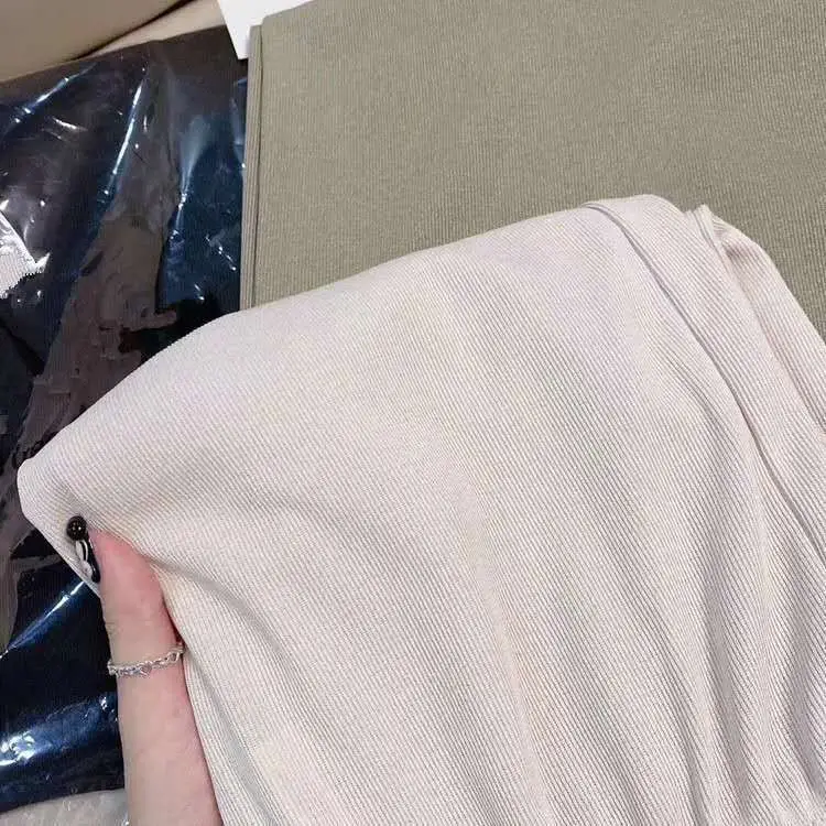 Ice Silk Wide Leg Pants Slim Fit Women - Image 3
