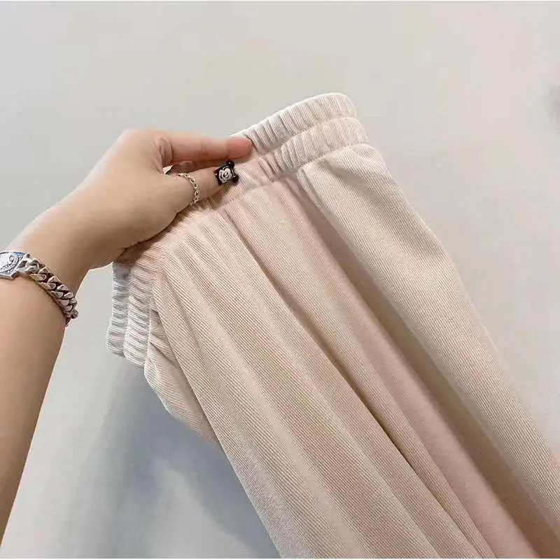 Ice Silk Wide Leg Pants Slim Fit Women - Image 4