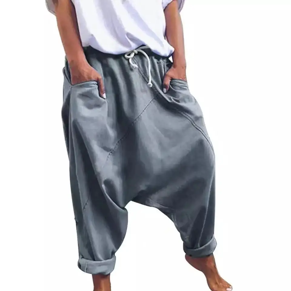 2021 Women's Elasto Lace-up Trousers European American Fashion - Image 2