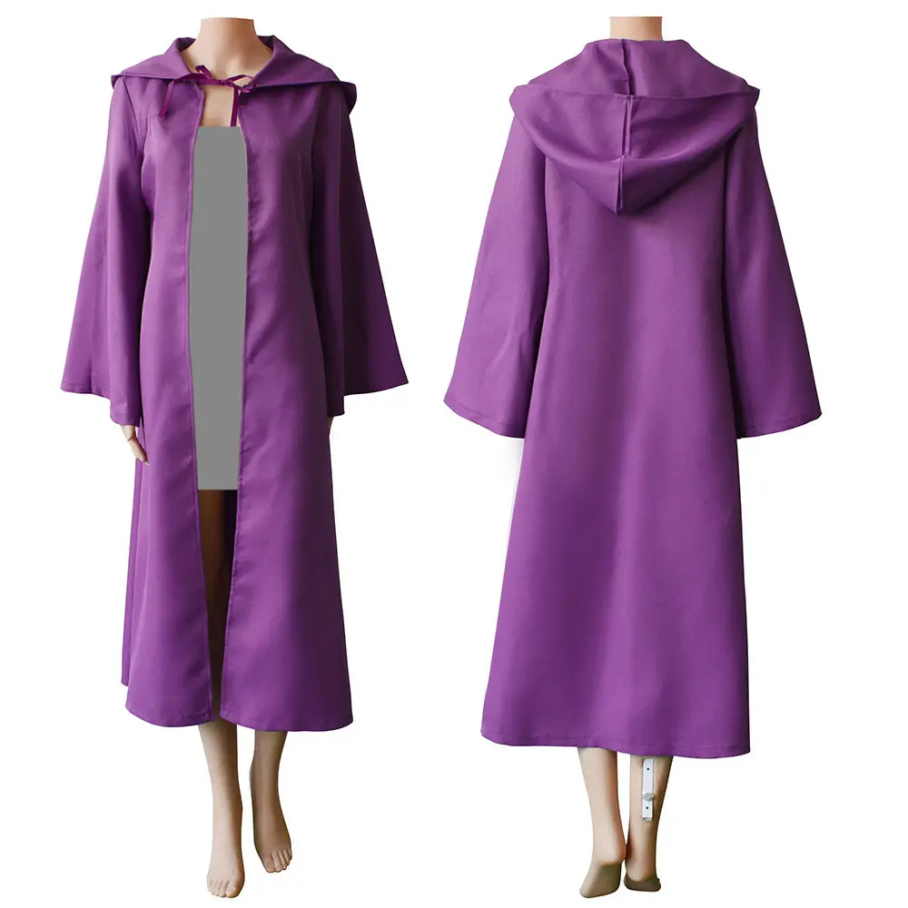 White Medieval Death Cloak Hooded Coat for Girls - Image 9