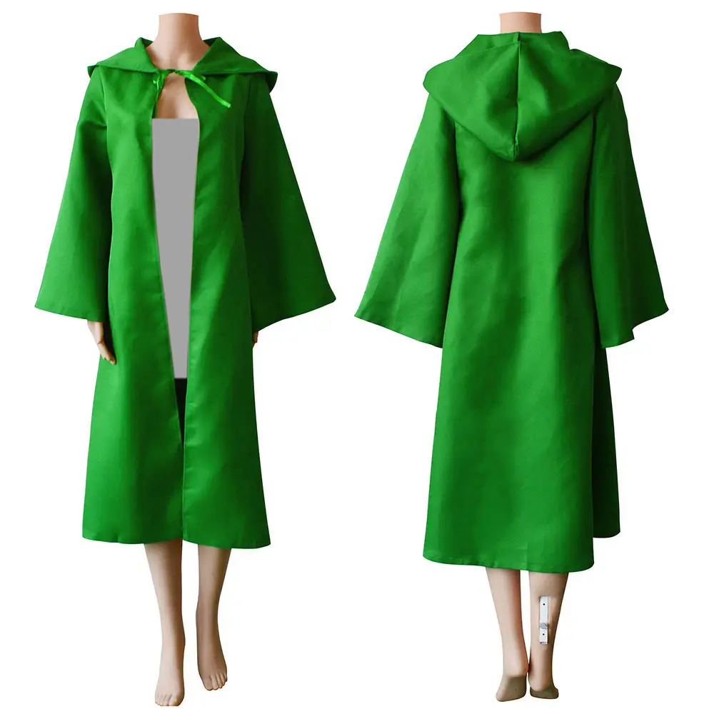 White Medieval Death Cloak Hooded Coat for Girls - Image 10
