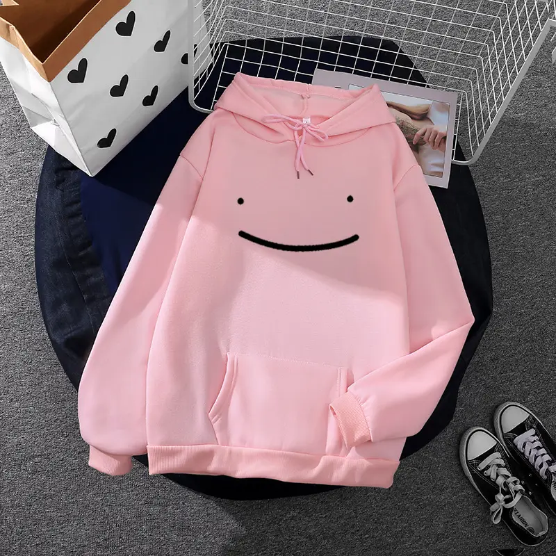 Pink Hoodie with Graphic Print for Women - Image 35