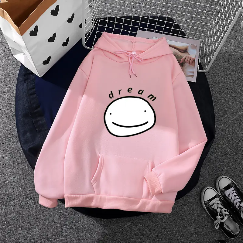 Pink Hoodie with Graphic Print for Women - Image 10