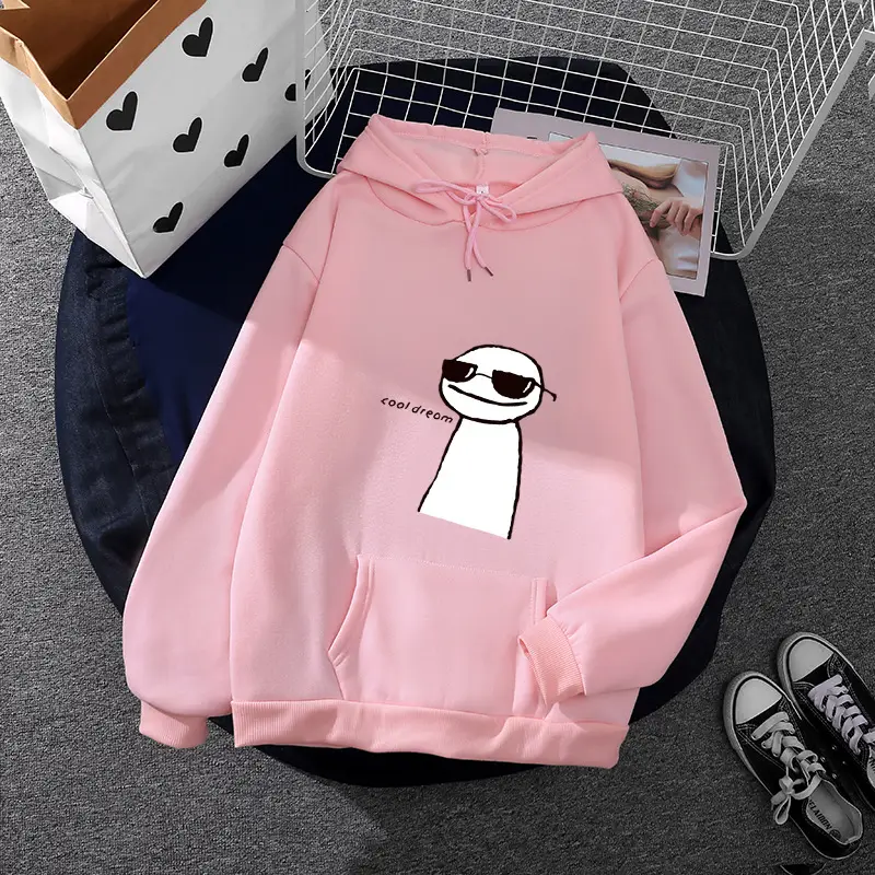 Pink Hoodie with Graphic Print for Women - Image 30