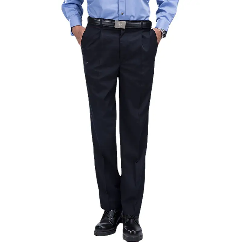 Navy Blue Security Pants for Men Women Spring Autumn Suit - Image 12